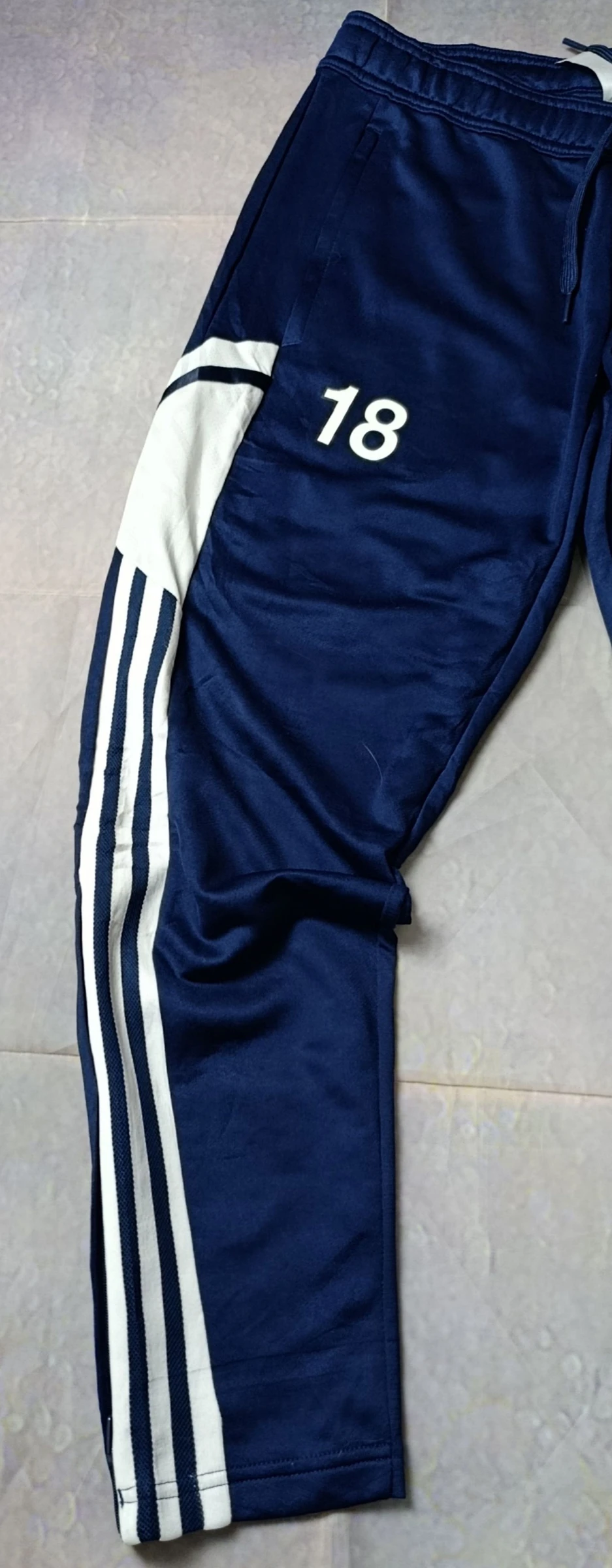 Adidas Acdemy Aeroready vintage Track Pants Azul Marino y Blanco Talla M Streetwear Sportwear – photo 2